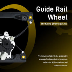 EnTurbo Chevy Cruze window regulator assembly with motor ensures reliable vertical movement.