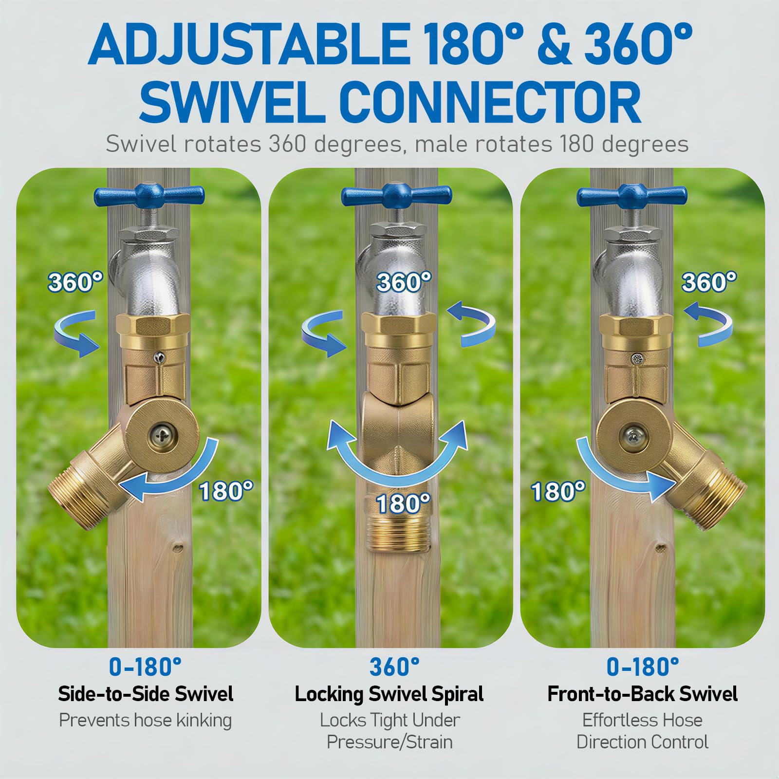 EnYatan corrosion-resistant brass with chrome plating endures harsh weather for long-lasting use.