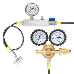 ENYSAON nitrogen shock fill kit with 700 psi gauge for ATV suspension tuning