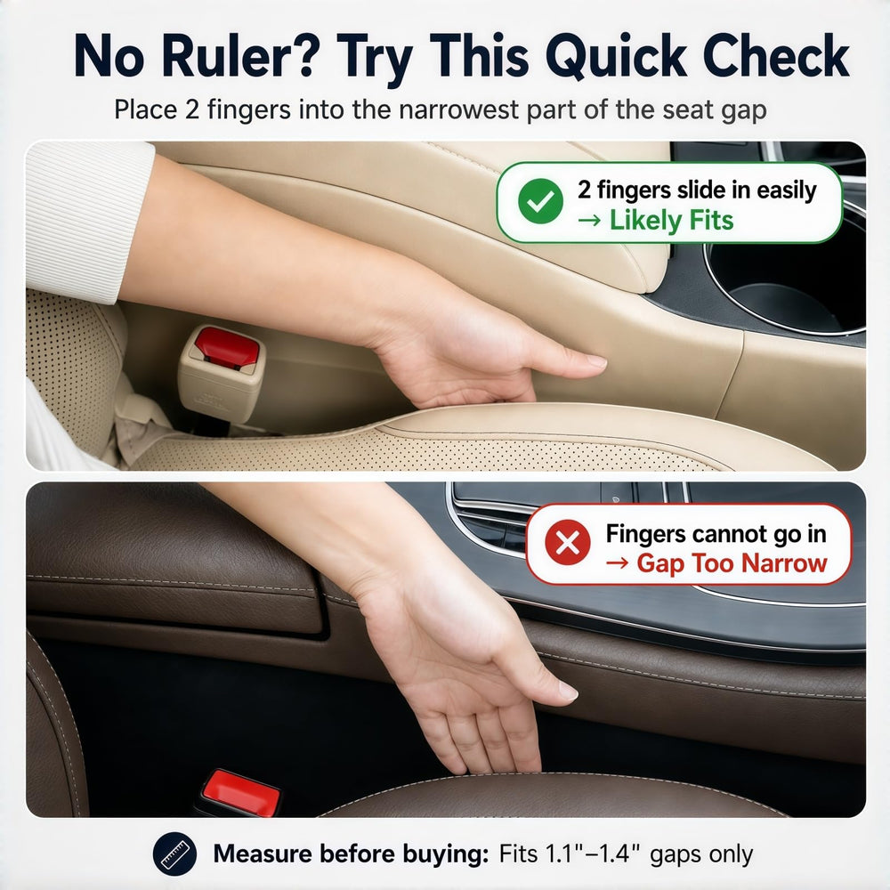 EnzeroTools beside ruler showing 1.1–1.4 inch fit for correct size confirmation benefit
