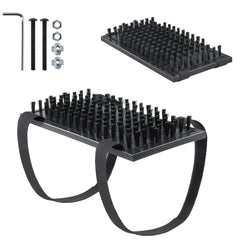 EOKPHULL truck-step-mounted brush with durable bristles removes dirt from boots on rugged jobs.
