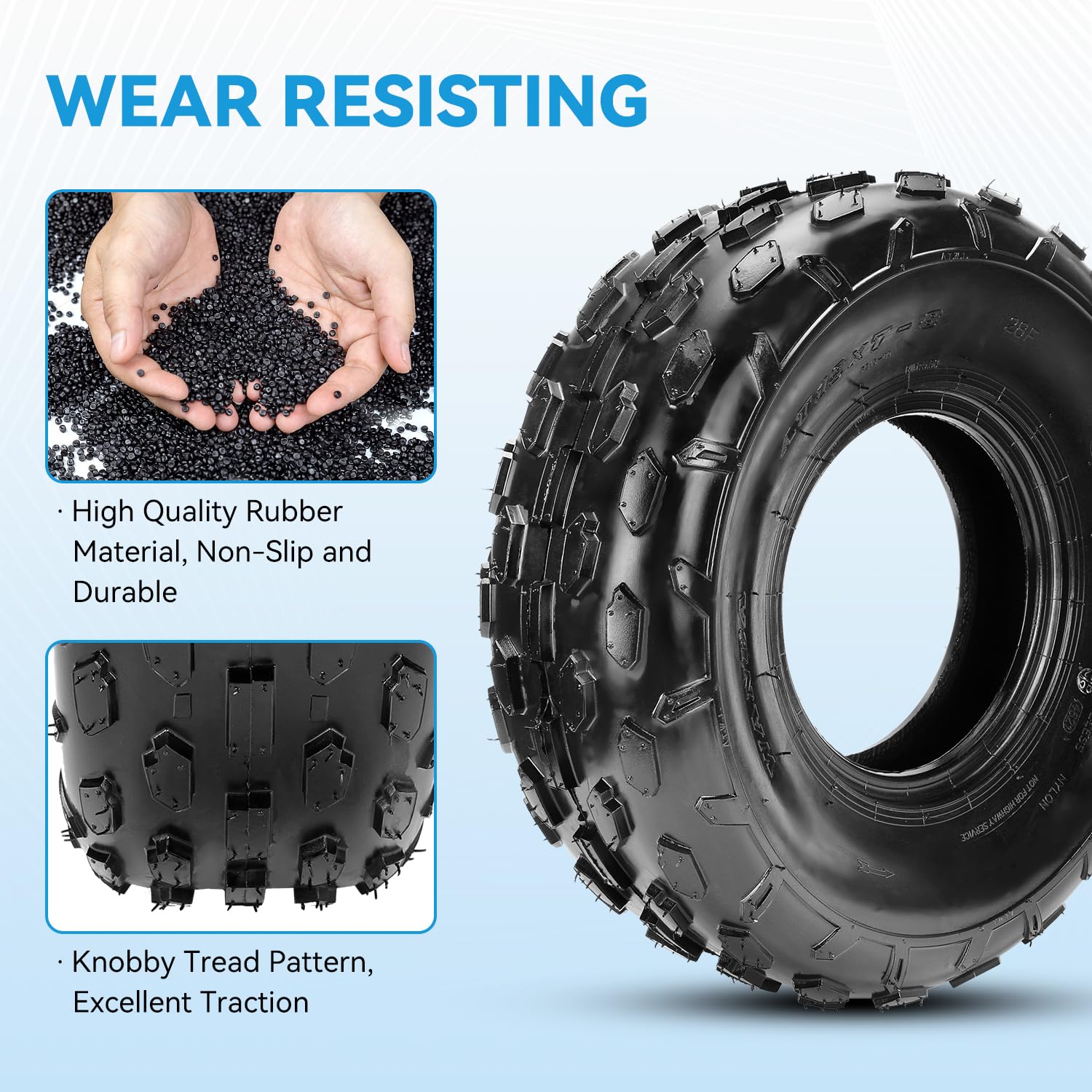 EOPOAYI tire sidewall highlighting durable 4-ply construction