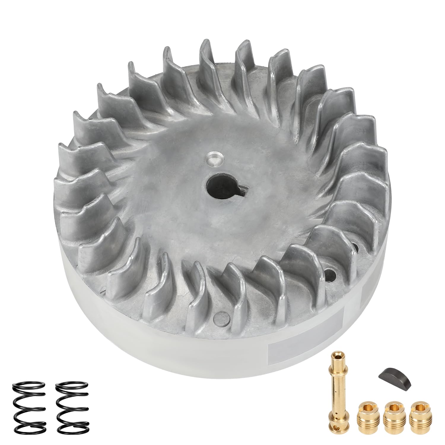 EOPOAYI 212cc aluminum flywheel in action for smooth high-RPM performance.