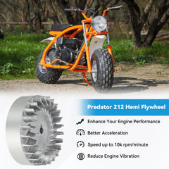 EOPOAYI aluminum flywheel side profile showing robust build for demanding use.