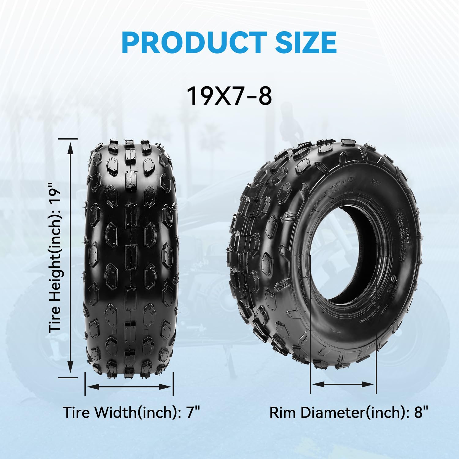 Front-wheel compatibility diagram for EOPOAYI with Baja Warrior and Coleman models