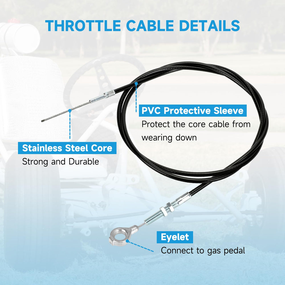 EOPOAYI throttle return springs reliably recenter after each press.