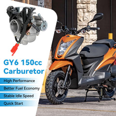 EOPOAYI 42mm air filter improves air intake and efficiency for GY6 150cc