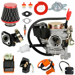 EOPOAYI GY6 50cc carburetor kit for precise fuel-air mix and smoother idle.