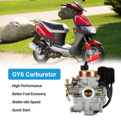 EOPOAYI GY6 carburetor with 38mm air filter for smooth airflow.