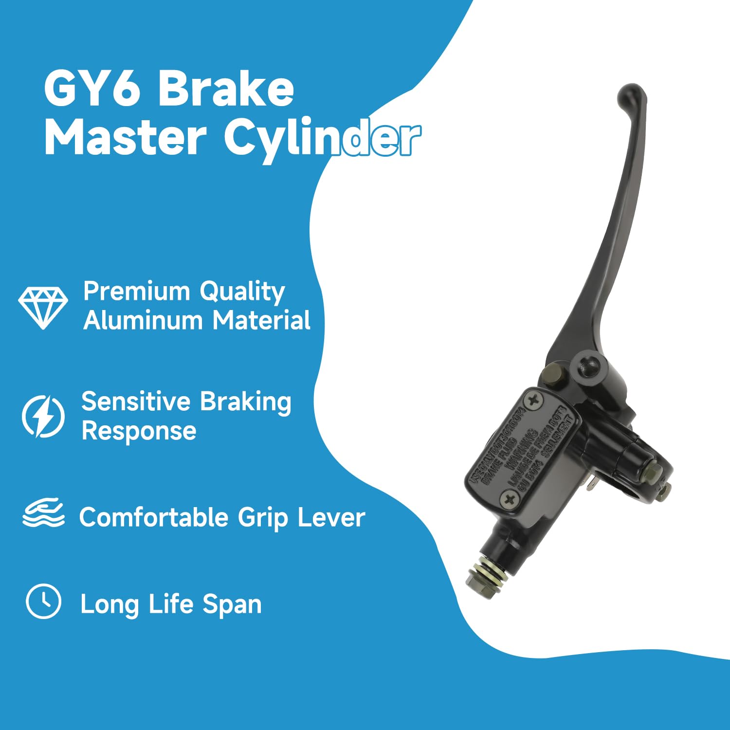 EOPOAYI aluminum-bodied brake master cylinder lever enhances durability and responsive braking