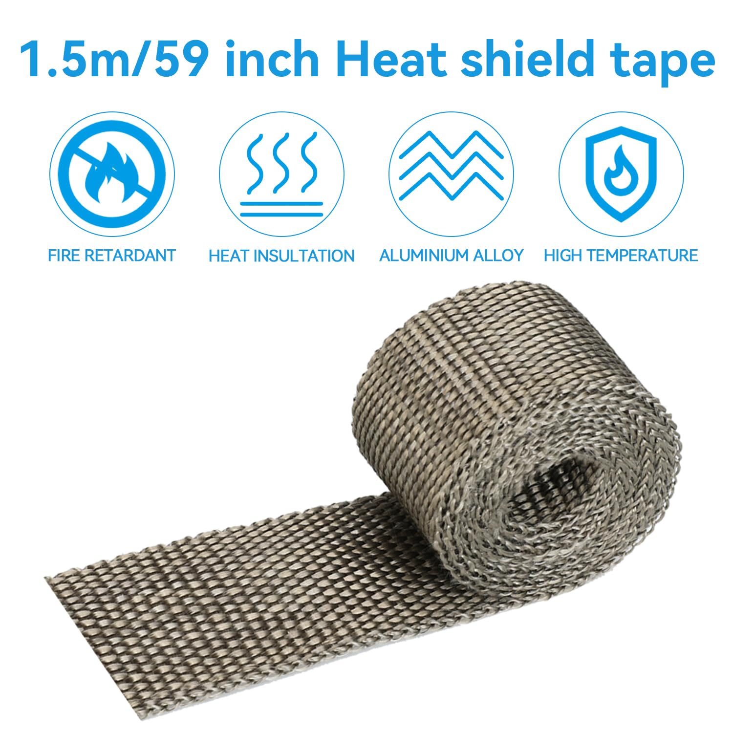 EOPOAYI installation kit includes clip, screws, and heat wrap for easy setup.