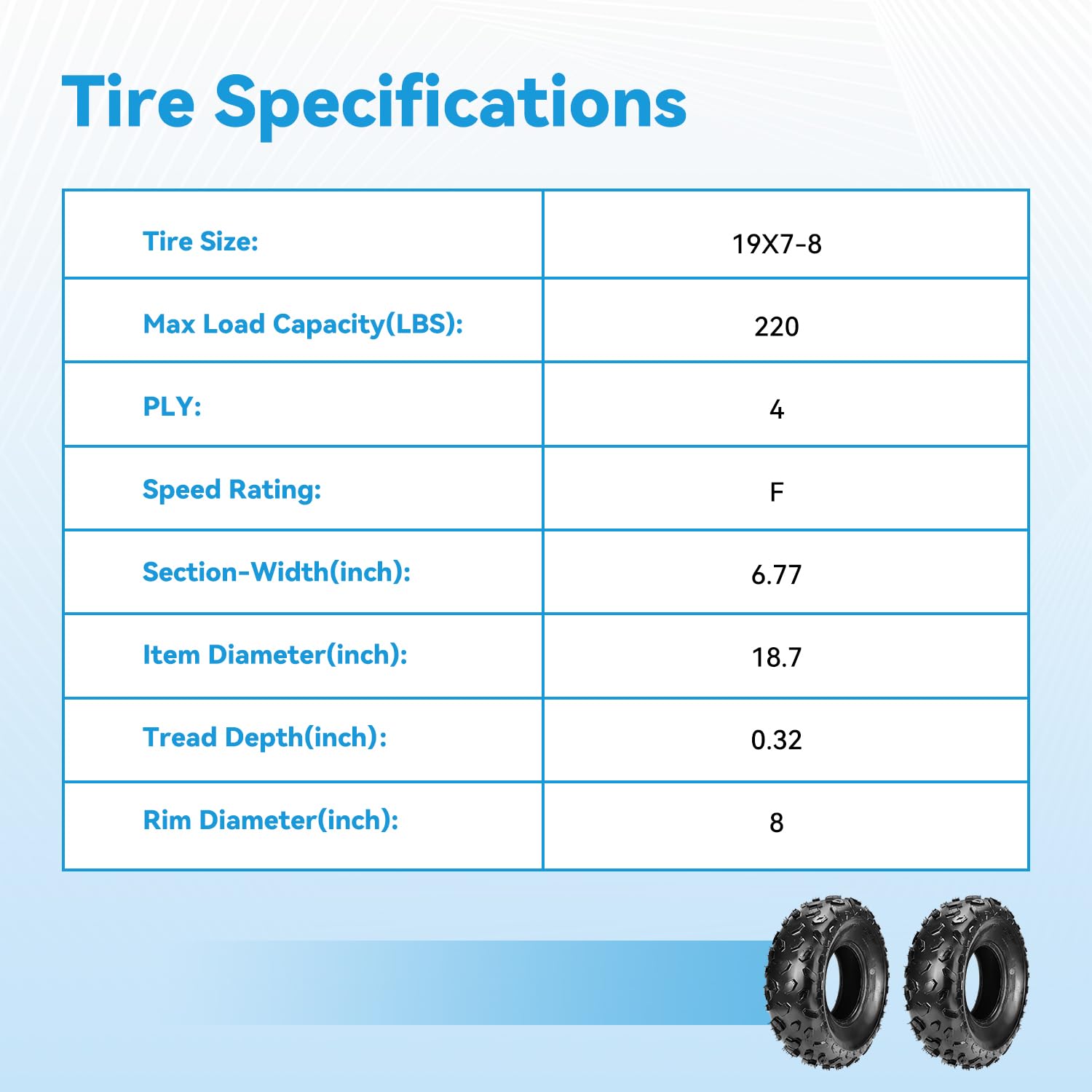 EOPOAYI knobby tire delivers confident traction on rugged trails.