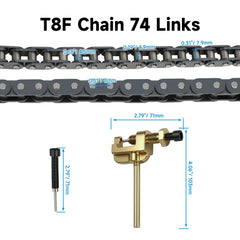 EOPOAYI chain breaker tool enables easy length changes and disassembly.