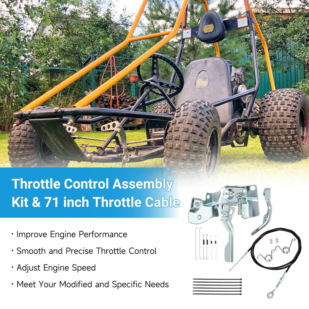 EOPOAYI throttle linkage kit with robust build for reliable throttle operation.