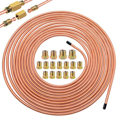 Eoppen brake line 25 ft coil demonstrates flexible routing for hydraulic and fuel systems.