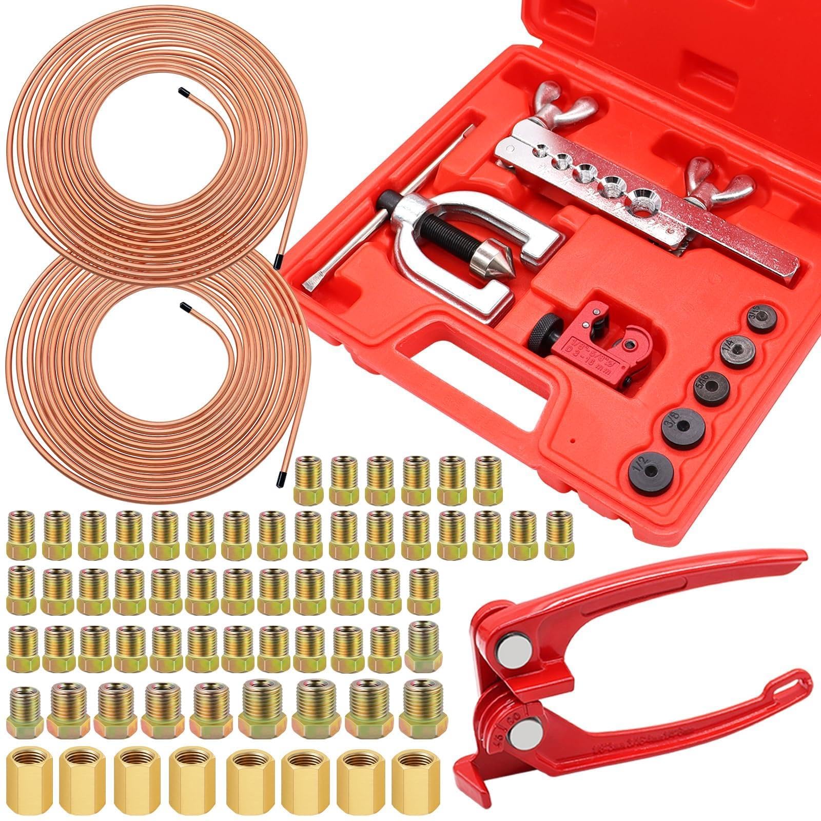 Eoppen brake line kit with 25 ft 3/16 inch tube for flexible routing.