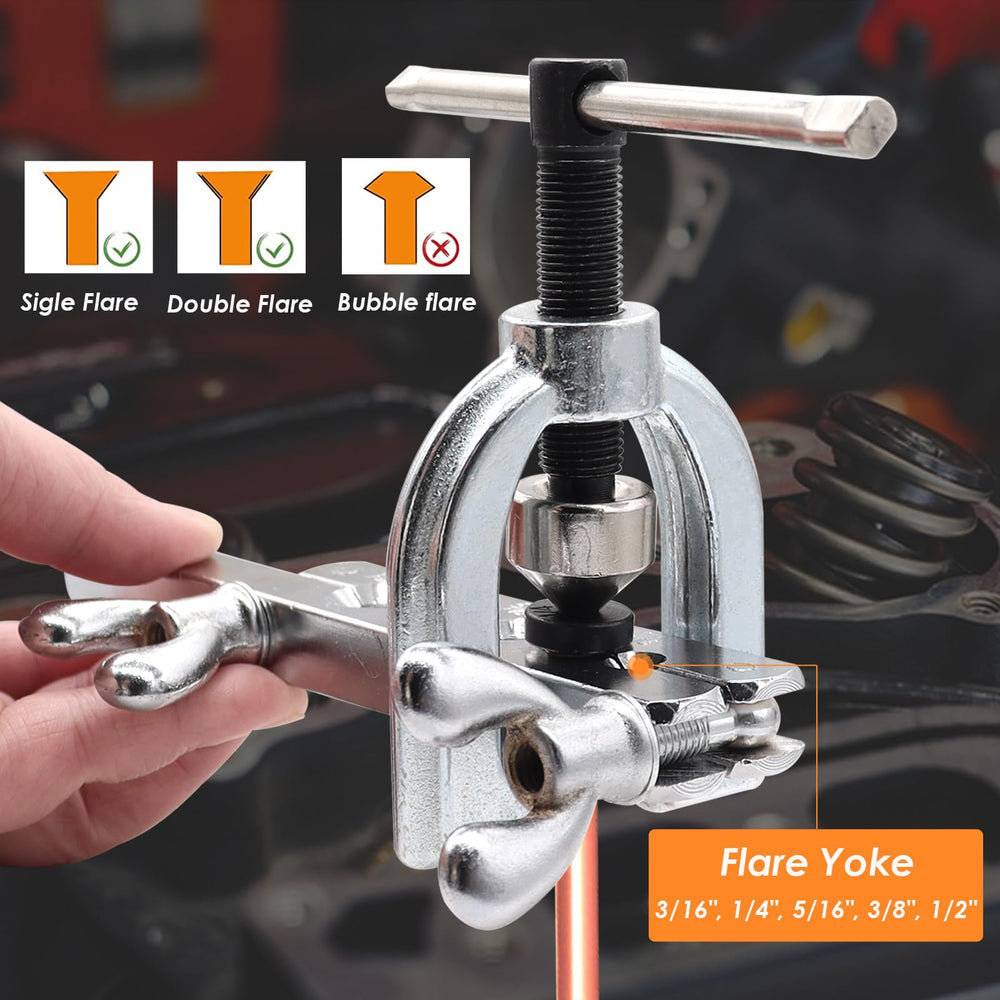 Eoppen flaring tool set for reliable flare finishes.
