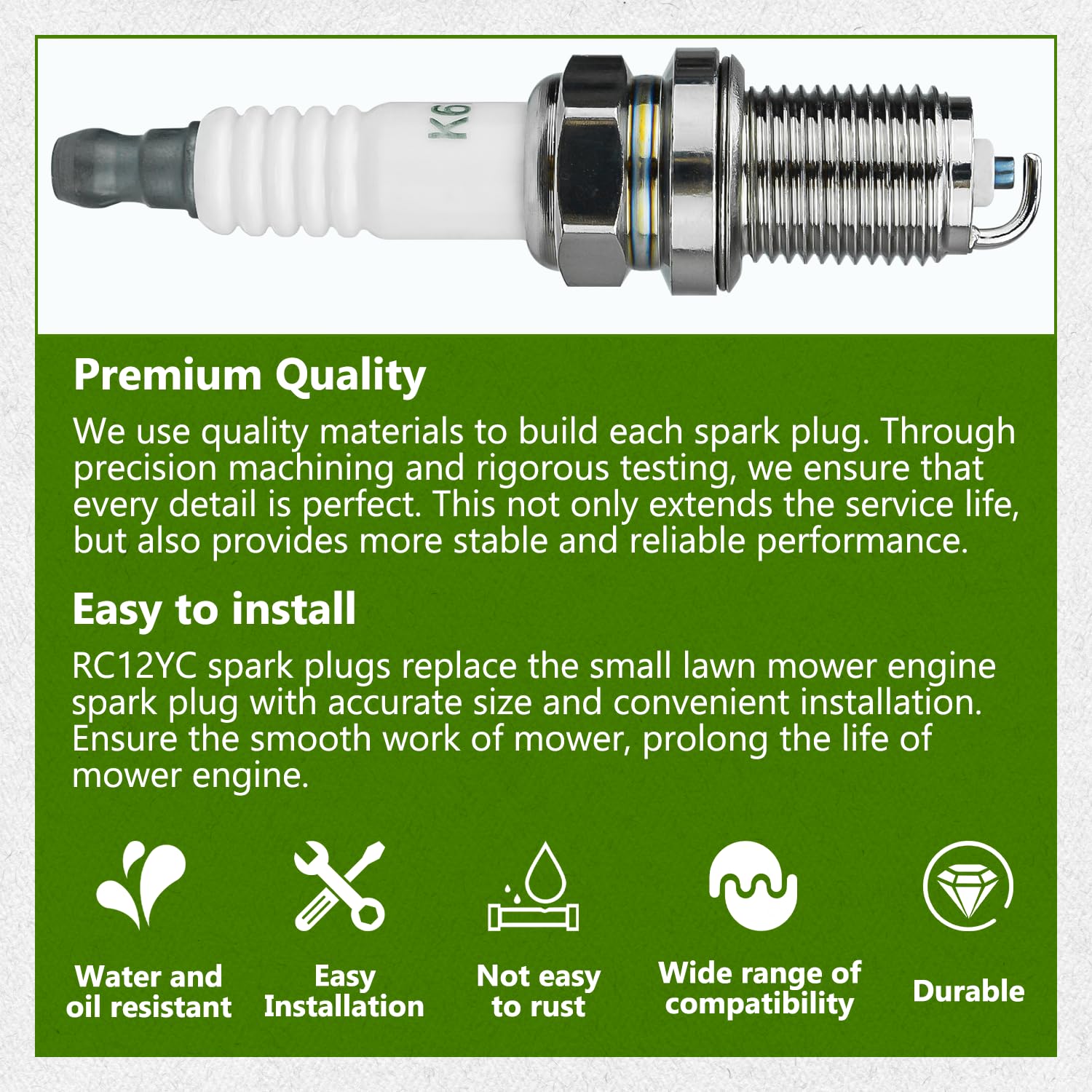 Packaging detail showing 4-pack and warranty note