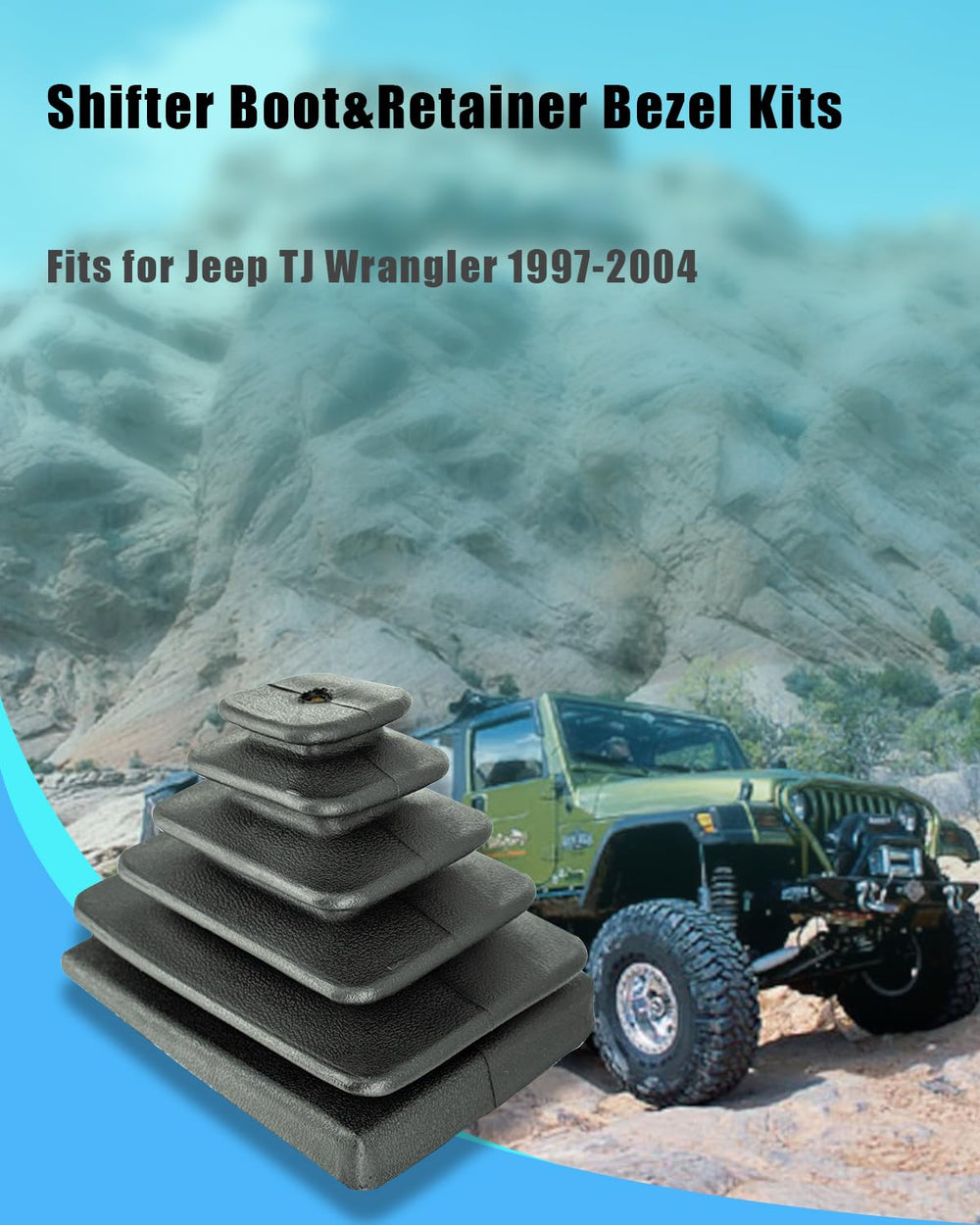 eosorssa retainer bezel for Jeep TJ keeps shift assembly secure and durable.