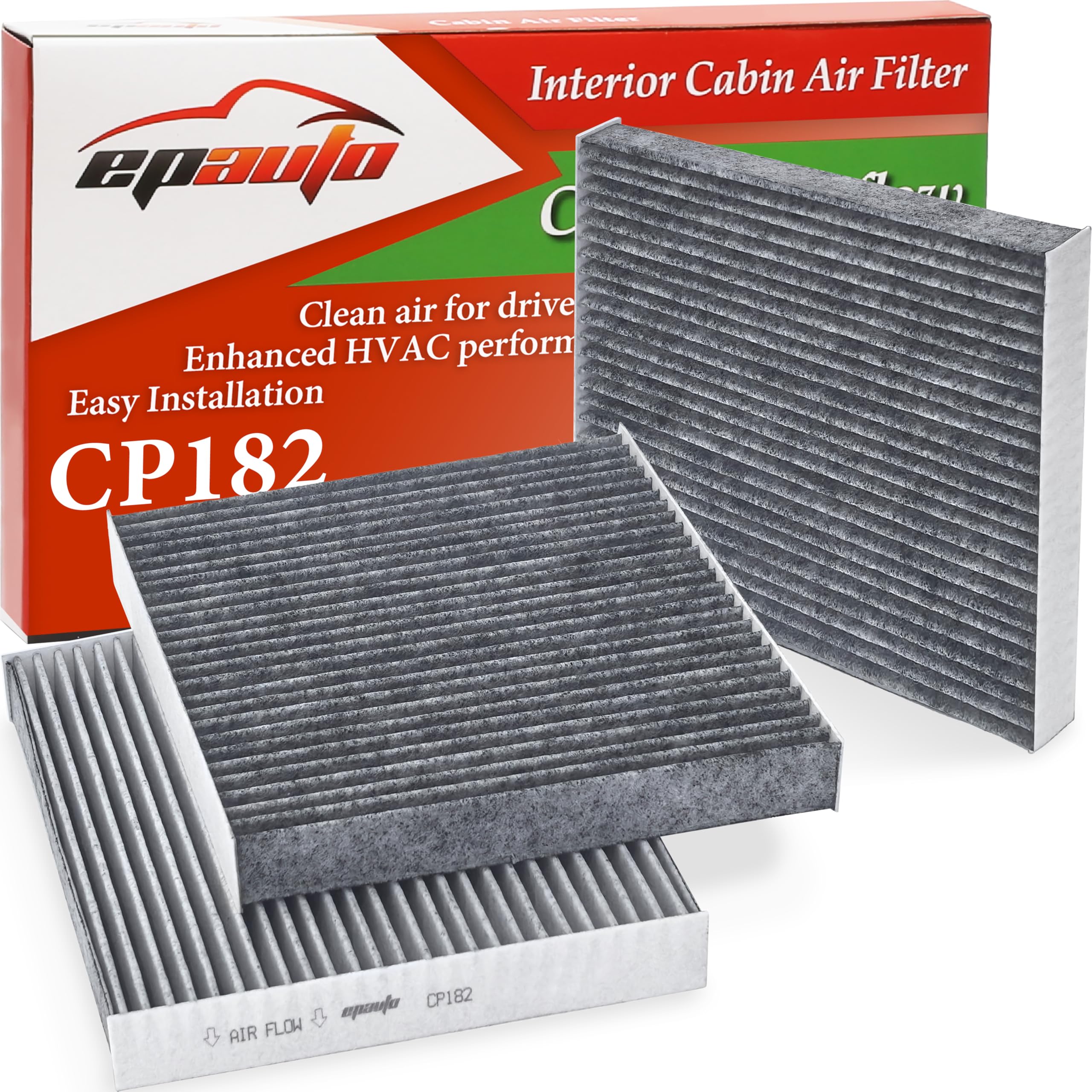 EPAuto CP182 cabin air filter for Honda Accord; improves interior air quality