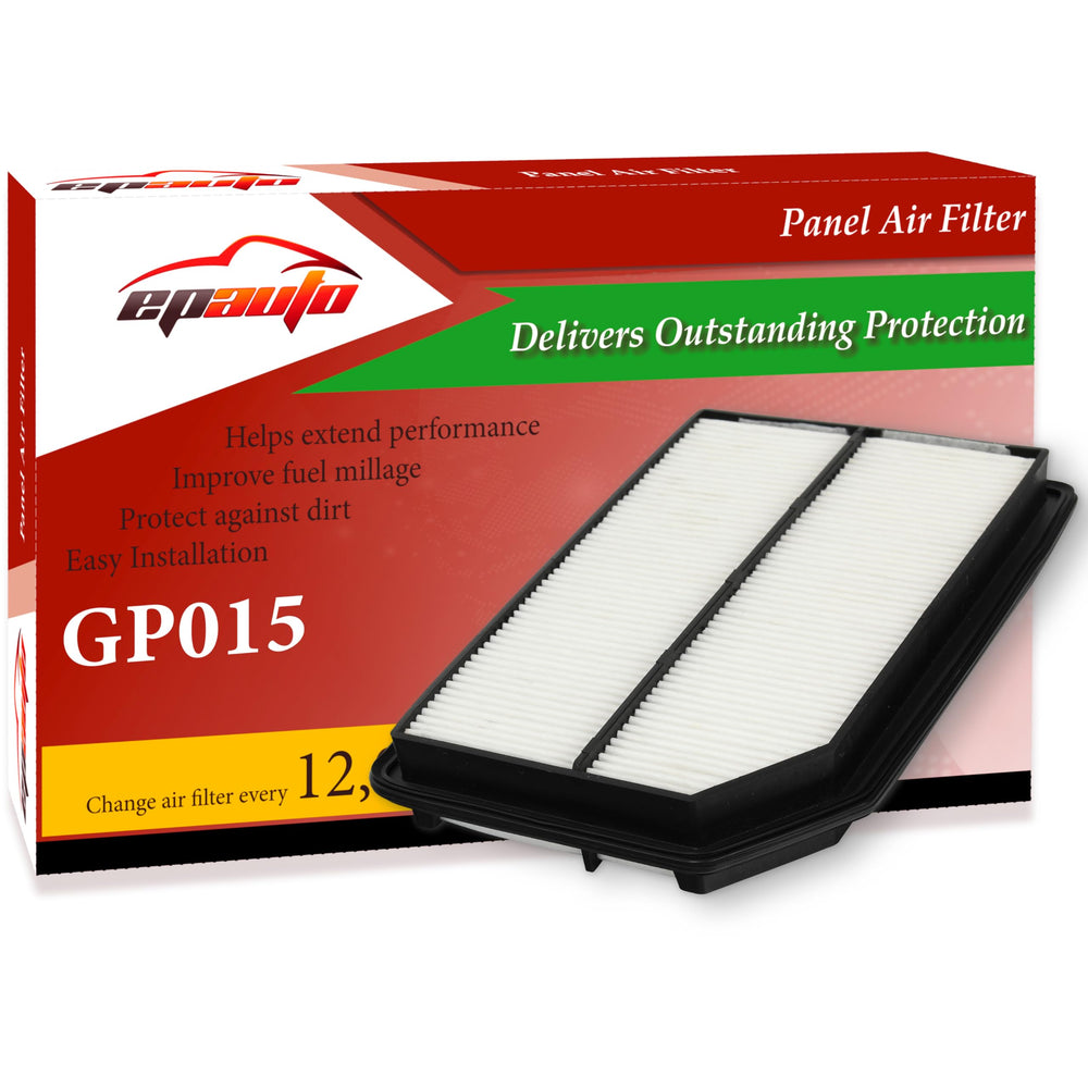 EPAuto GP015 air filter close-up showing a rigid frame for engine protection