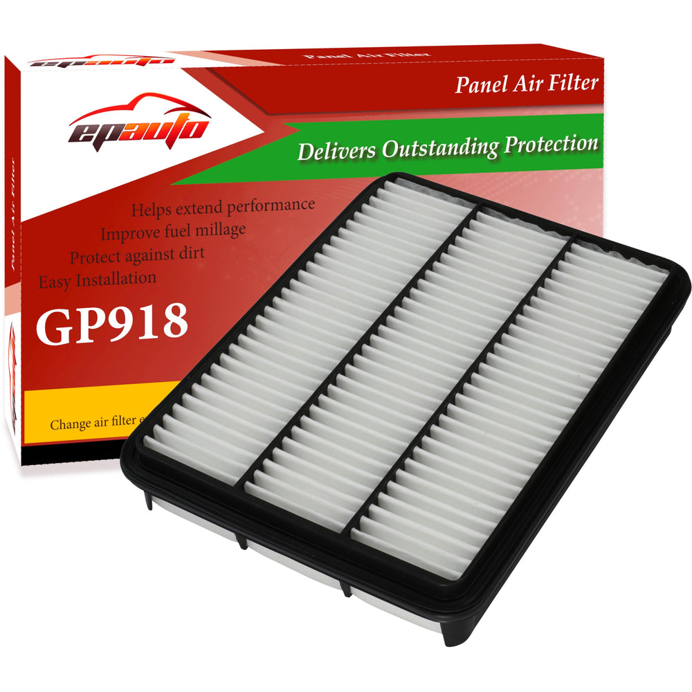 EPAuto GP918 air filter front view highlights rugged panel design for filtration