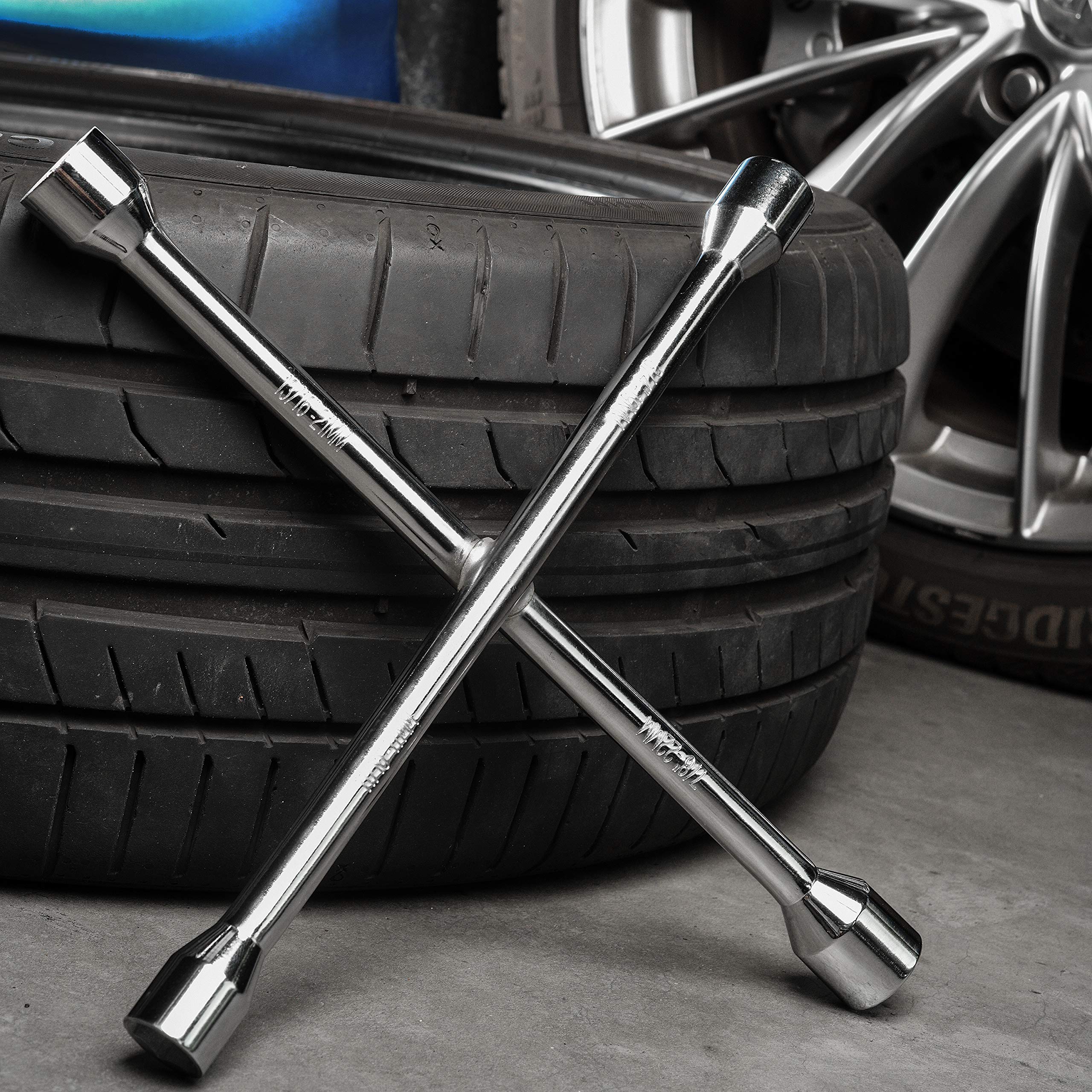 epaauto sae and metric size chart: fits common lug nuts for fast adjustments.