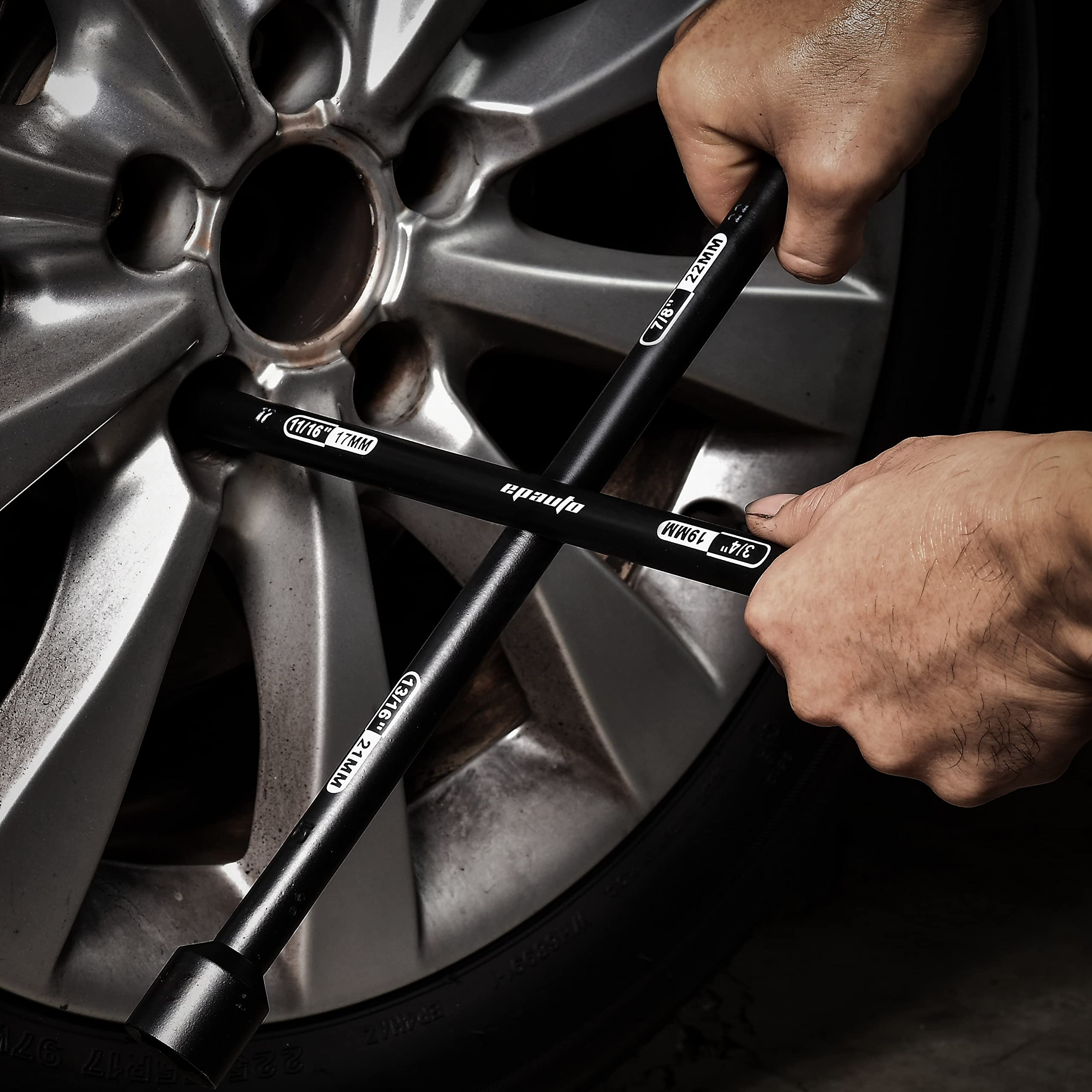 EPAuto forged carbon steel wrench with chrome finish for durability.