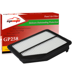 EPAuto GP258 engine air filter in Honda CR-V engine bay for clean airflow.