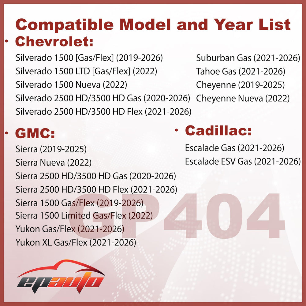 EPAuto GP404 filter element close-up highlighting durable construction