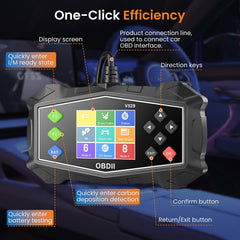 EPLCSE OBD2 scanner battery test screen provides quick health checks to prevent stalls.