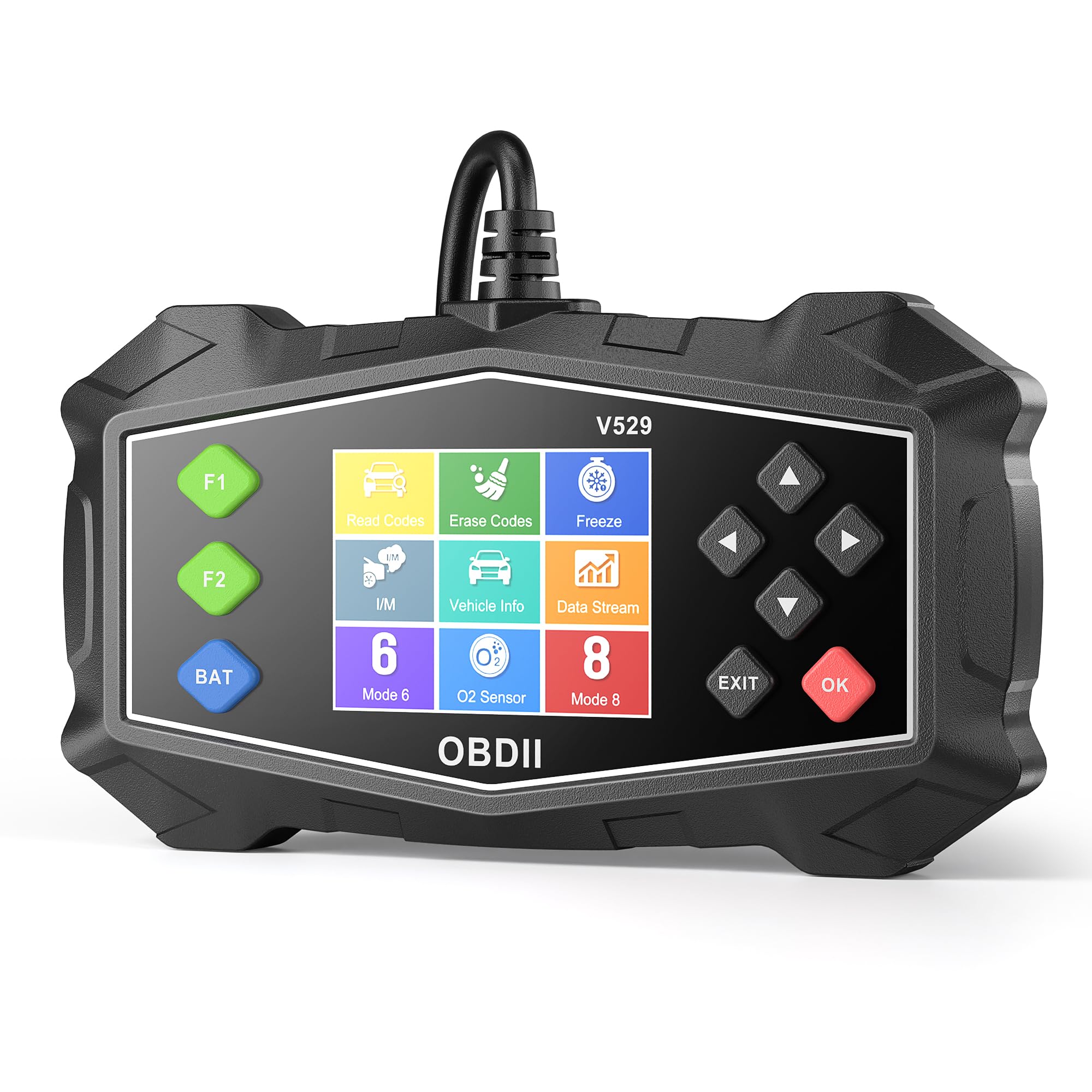 EPLCSE OBD2 scanner front view shows a compact handheld tool for DIY diagnostics.