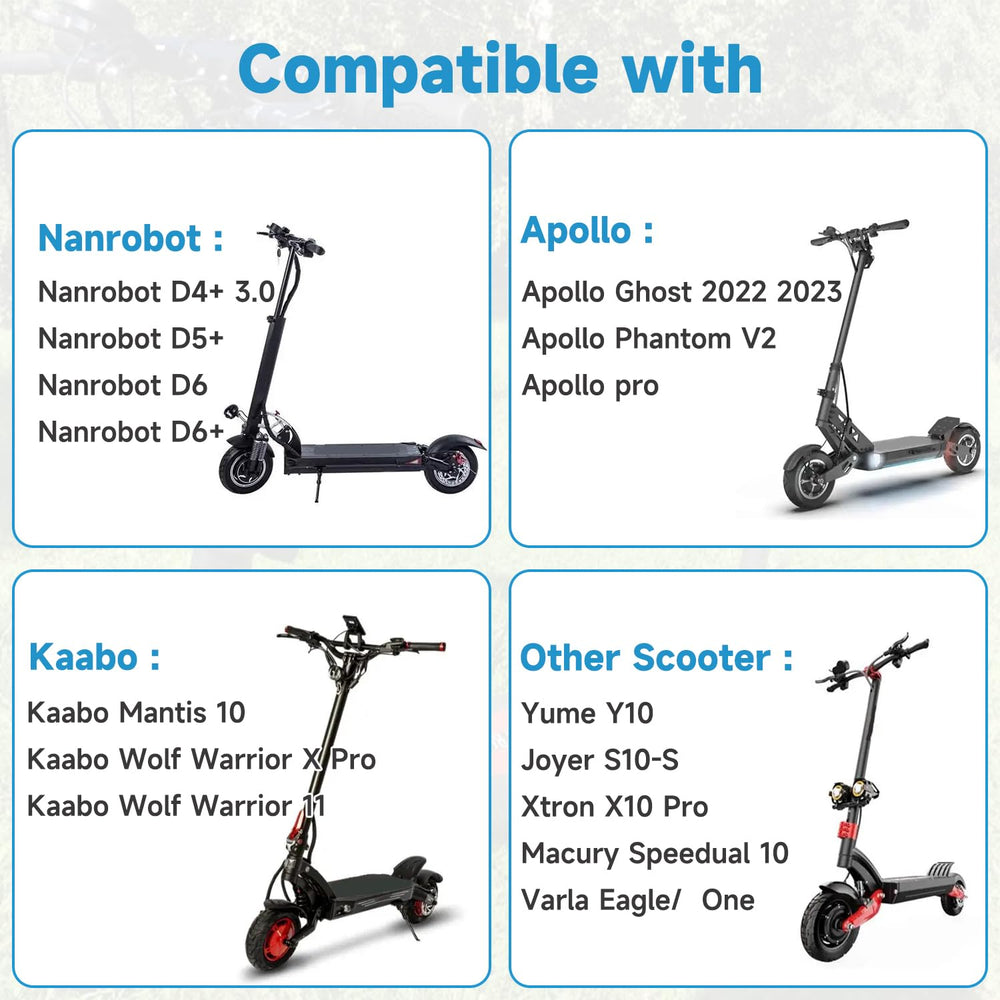 EOPOAYI off-road tire mounted on a scooter for versatile all-terrain grip