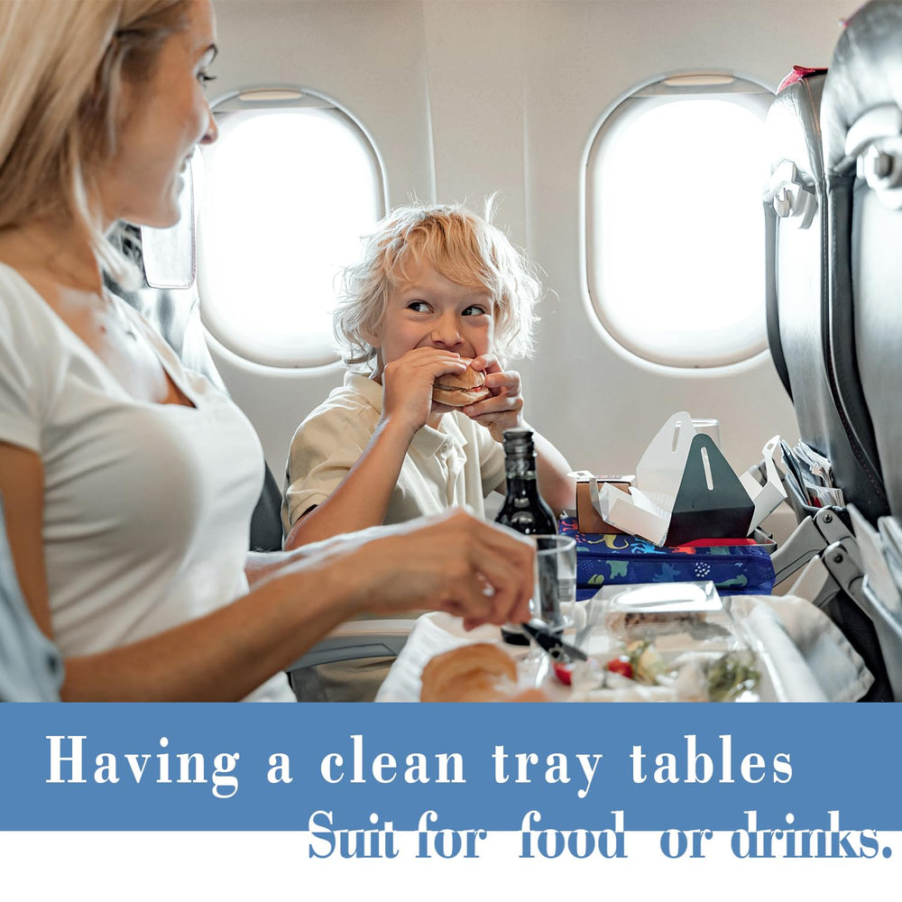 EpoBob tray cover designed for plane use during meals and activities.