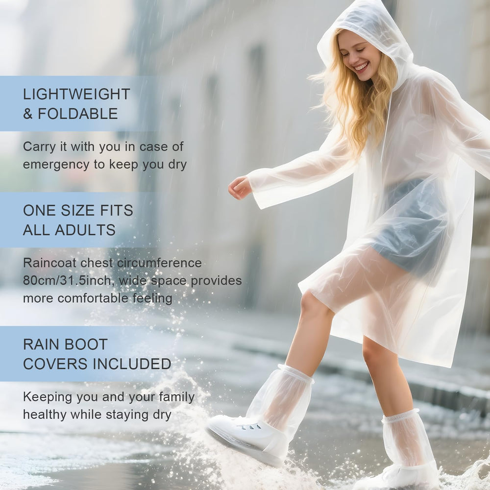 EQUNROY waterproof boot covers protecting shoes and pants in wet conditions