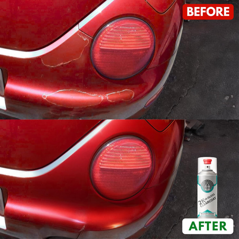 ERA Paints 2K clear coat spray enhances depth without changing color