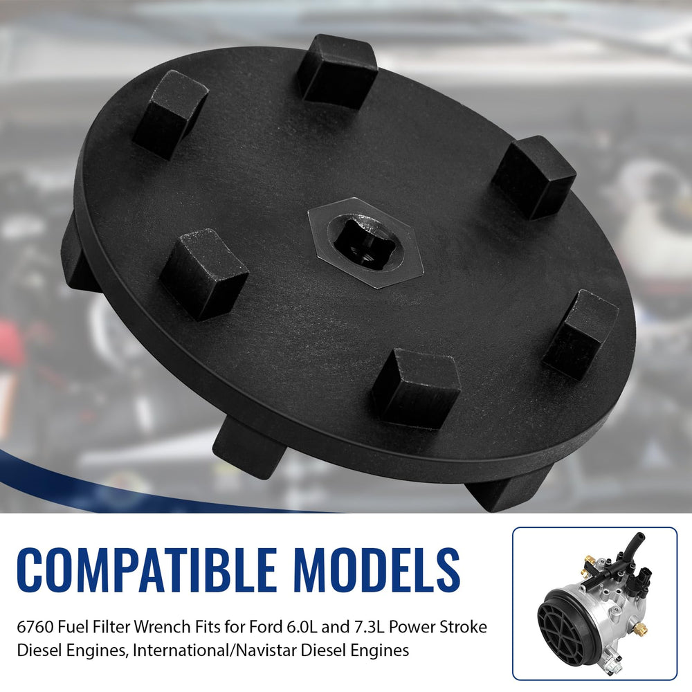 ERETOW 6760 wrench works with International/Navistar diesels for reliable filter changes.