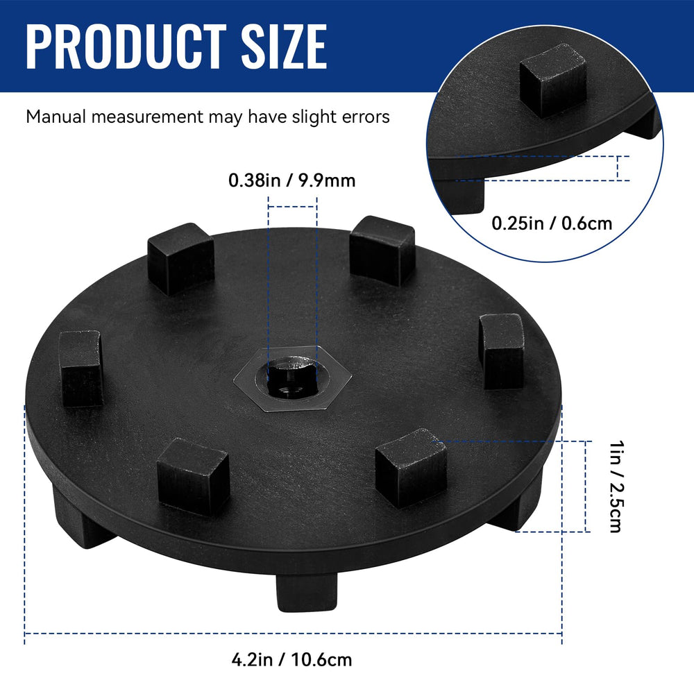 ERETOW 6760 smooth surface minimizes scarring on filter caps during installation.