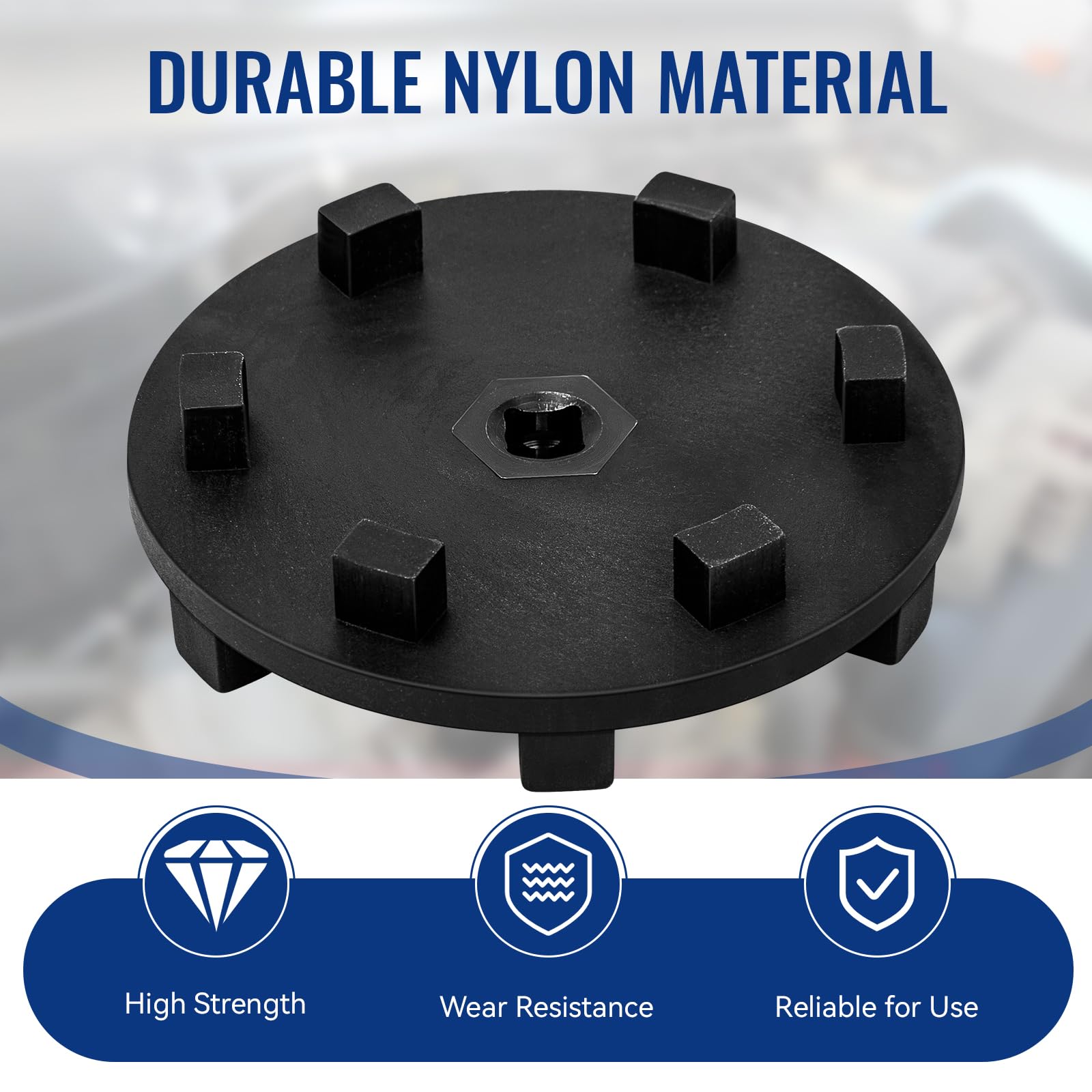 ERETOW 6760 nylon body resists wear and chemicals for frequent use.