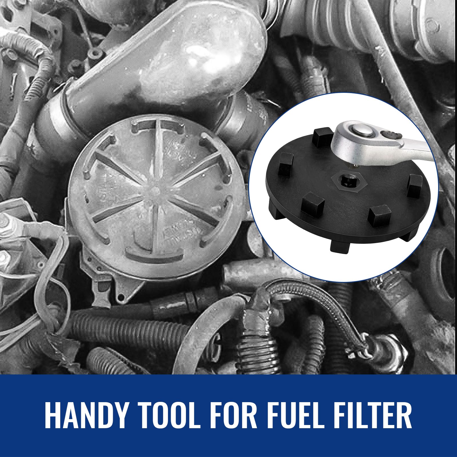 ERETOW 6760 compact tool fits tight engine bays for diesel maintenance.