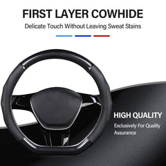 Ergocar first-layer cowhide surface provides breathable comfort and premium feel.