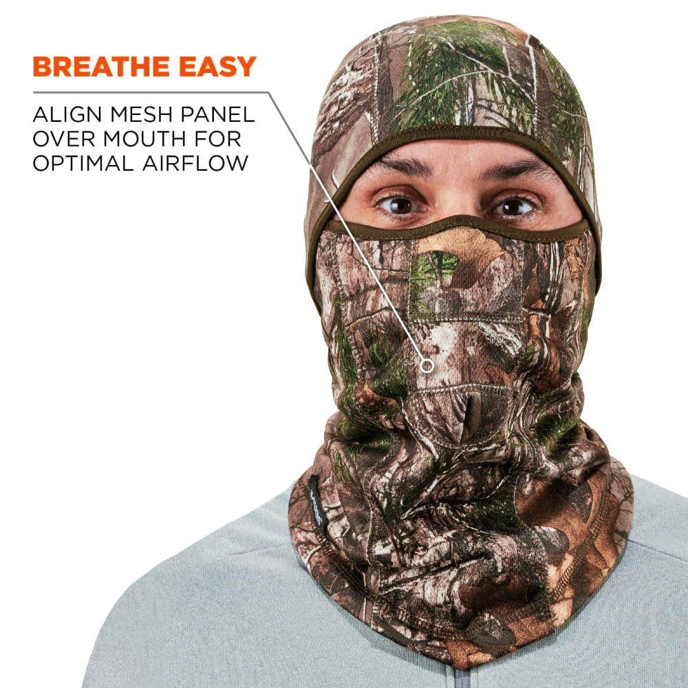 Ergodyne N-Ferno 6823 balaclava mesh panel promotes easy breathing
