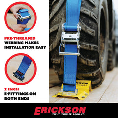 Erickson double-slotted E-fitting adapts to various tire sizes