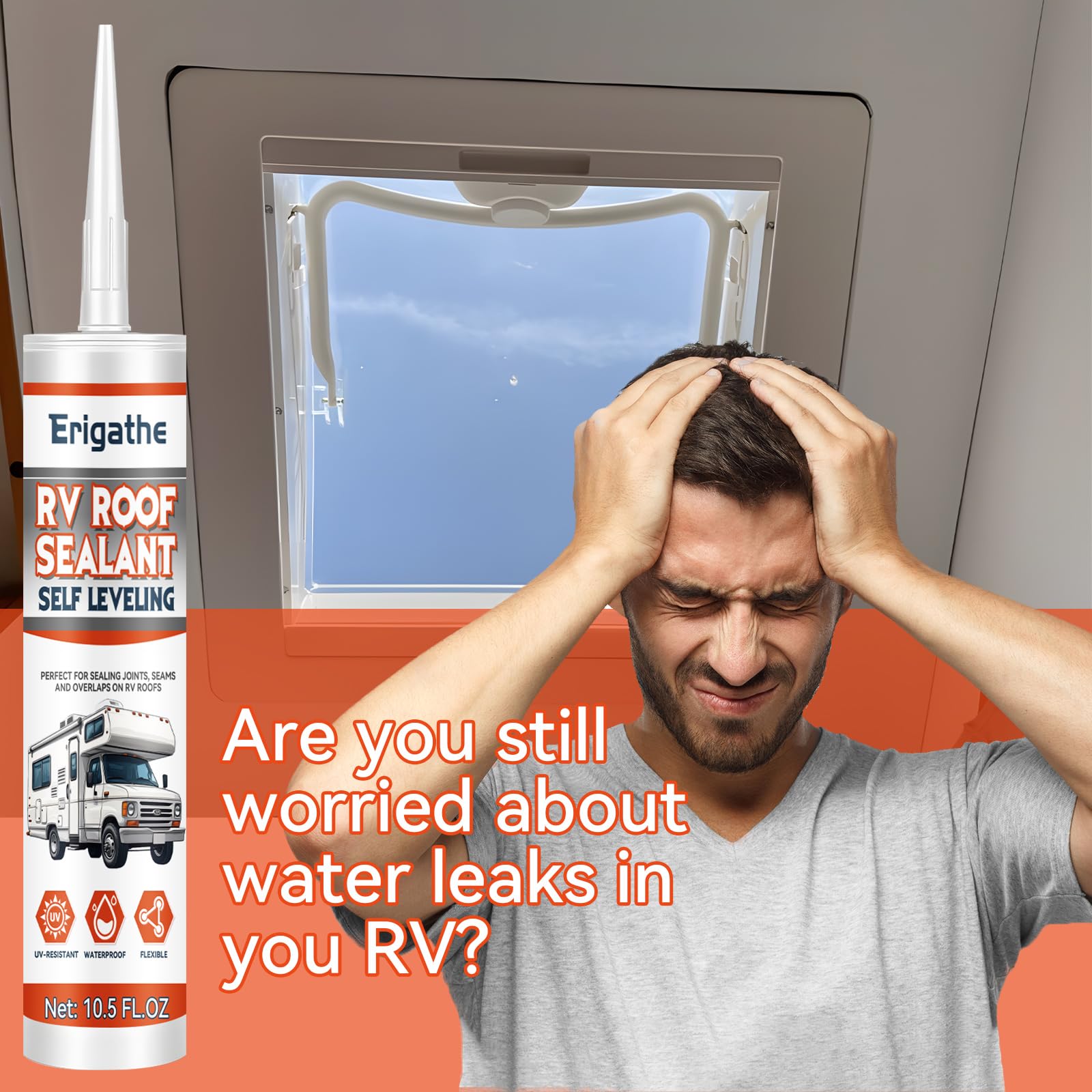 Erigathe 2-pack RV sealant kit provides DIY-friendly repairs.