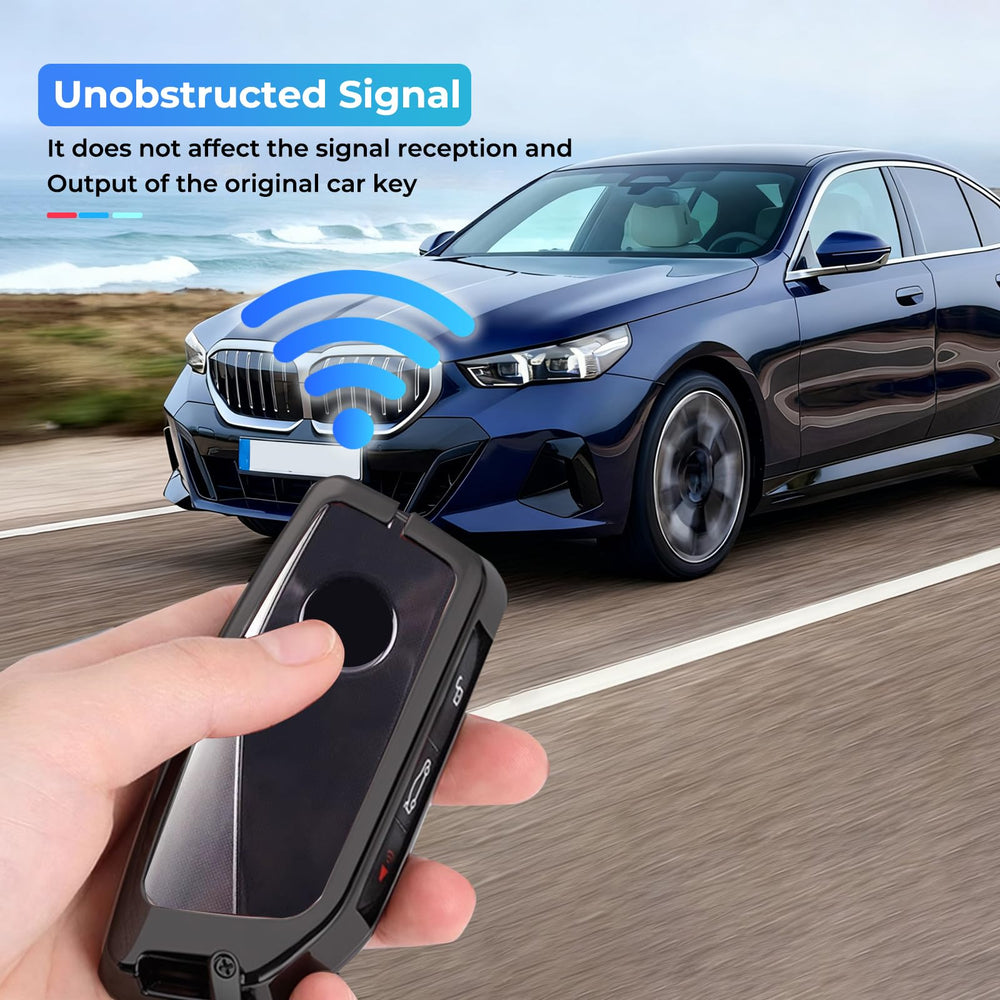 TPU protective film preserves button visibility on the BMW key fob
