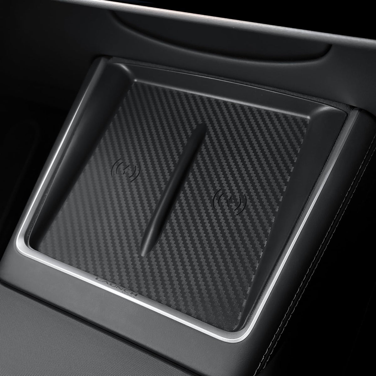 ernica wireless charger silicone cover for Model Y Juniper 2025-2026 keeps the charging pad protected and aligned