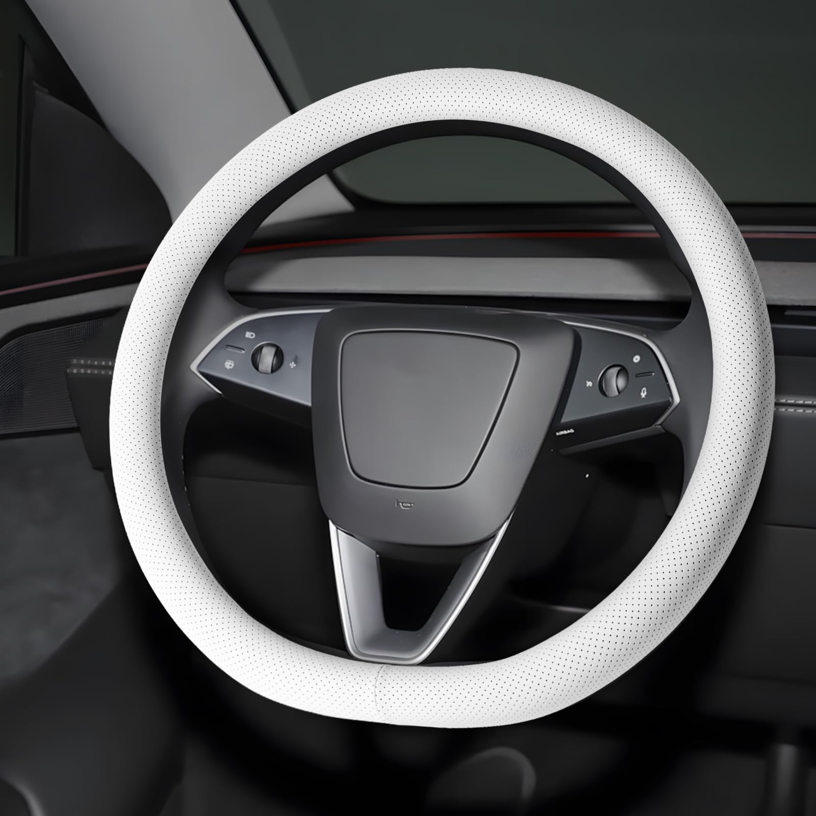 Ernica steering wheel cover universal fit improves grip on long drives