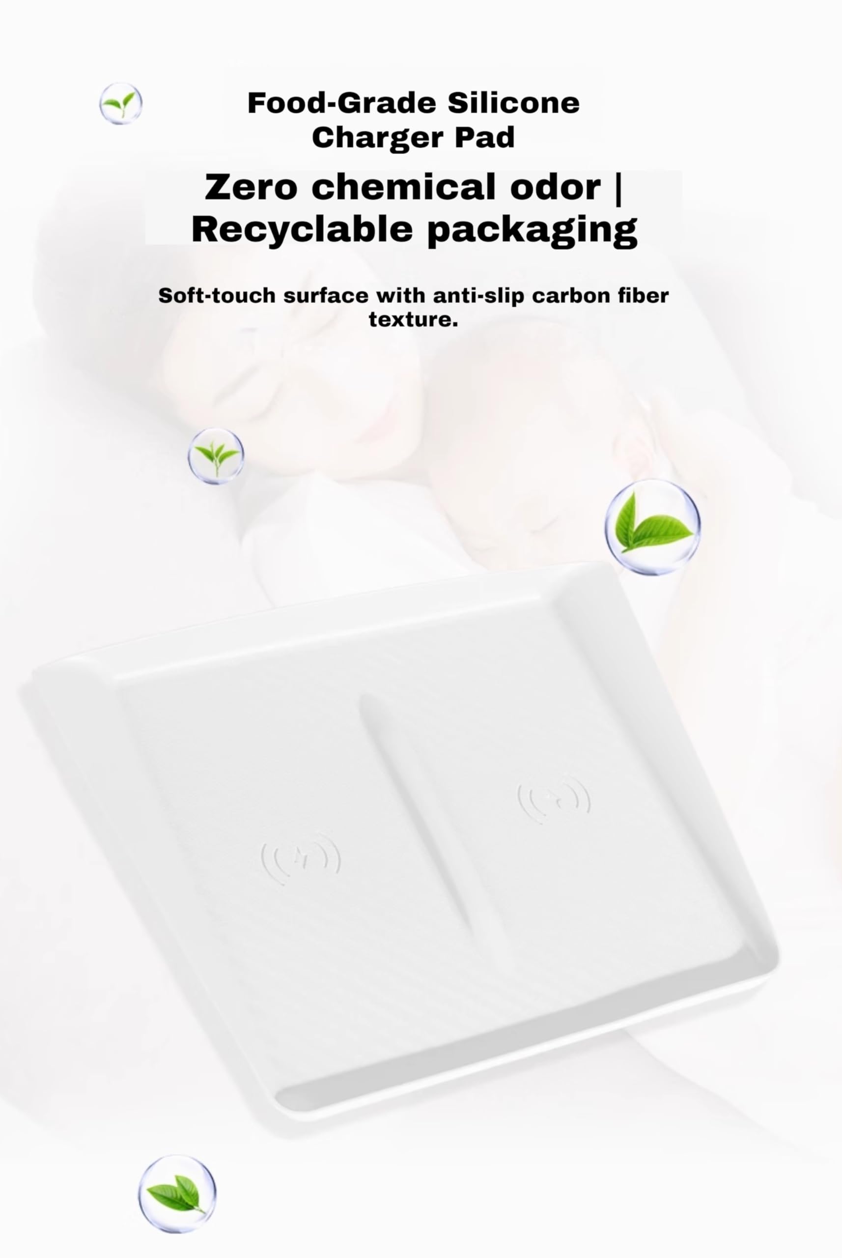 Ernica ultra-thin qi-compatible design enables charging without obstruction.