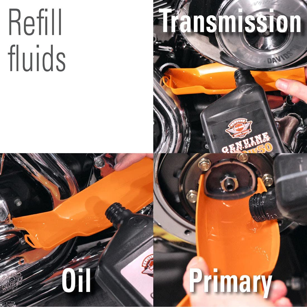 Packaging image of Ernst Greg's drip-free Harley funnel with pegboard tab