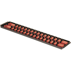 Ernst Manufacturing 8453 Socket Boss tray full of 3/8-inch sockets for organized storage.